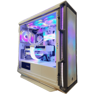 NOX STORM (PC de jeu tout blanc : Ryzen 7 9800X3D - RTX 5080 - 32 Go DDR5 - 2 To PCIe 5.0 SSD)