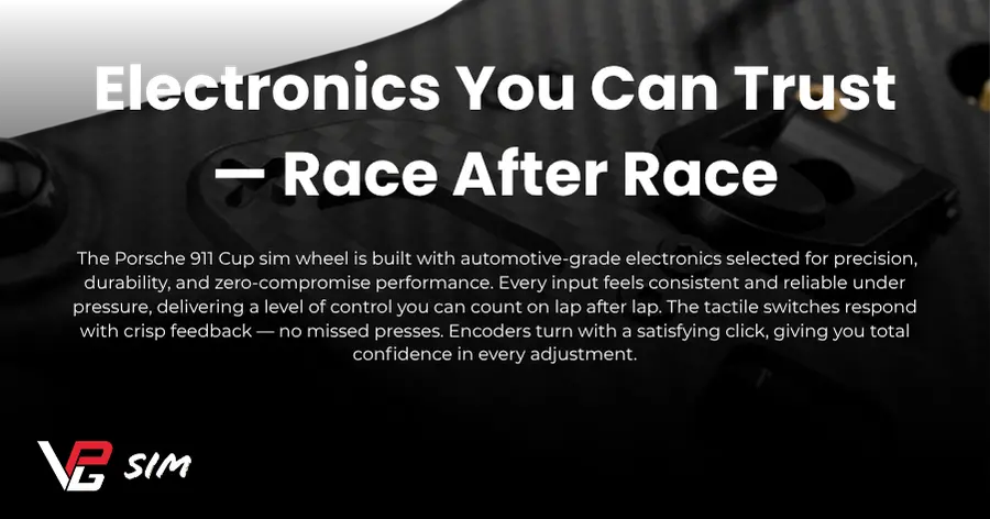 Officially Licensed Porsche Sim Racing Wheel -- VPG Sim 911 Cup Carbon Fibre Body and Grip Detail -- NOX Gaming Exclusive in Canada - ElecElectronics You Can Trust — Race After Race