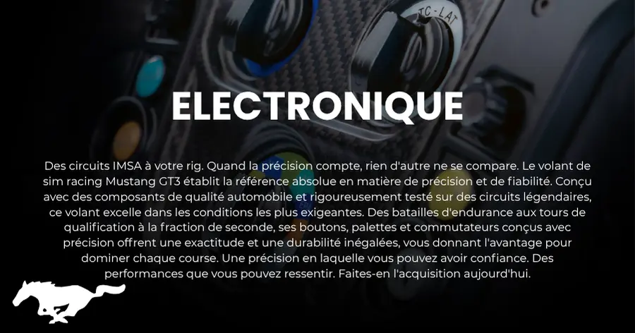 Véritable volant de course d'endurance Ford Mustang pour simulation de course avec boutons adaptés pour simulation PC au Canada par NOX Gaming