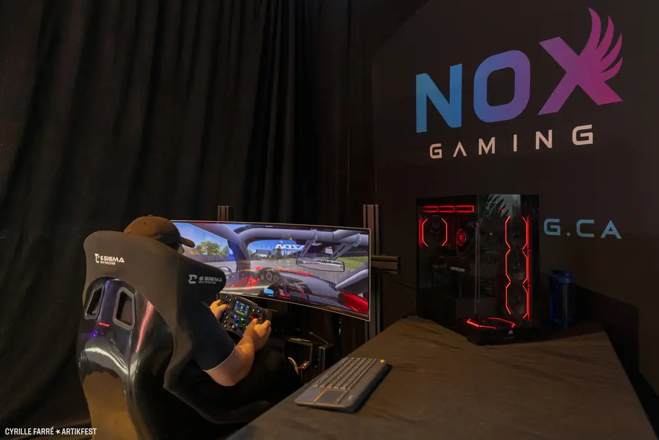 Loaction de simulateur NOX Gaming pour événements de tous genre avec Animation qu Québec en Ontario et dans les Maritimes Canada