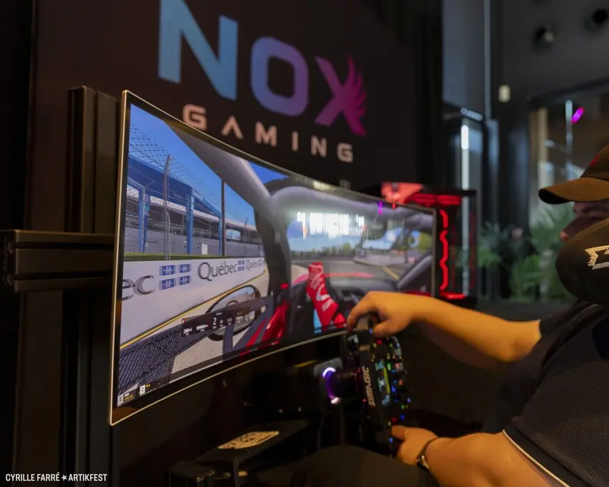 Location de simulateurs de jeux NOX Gaming pour événements de tout genre avec animation au Québec, en Ontario et dans les Maritimes, Canada.