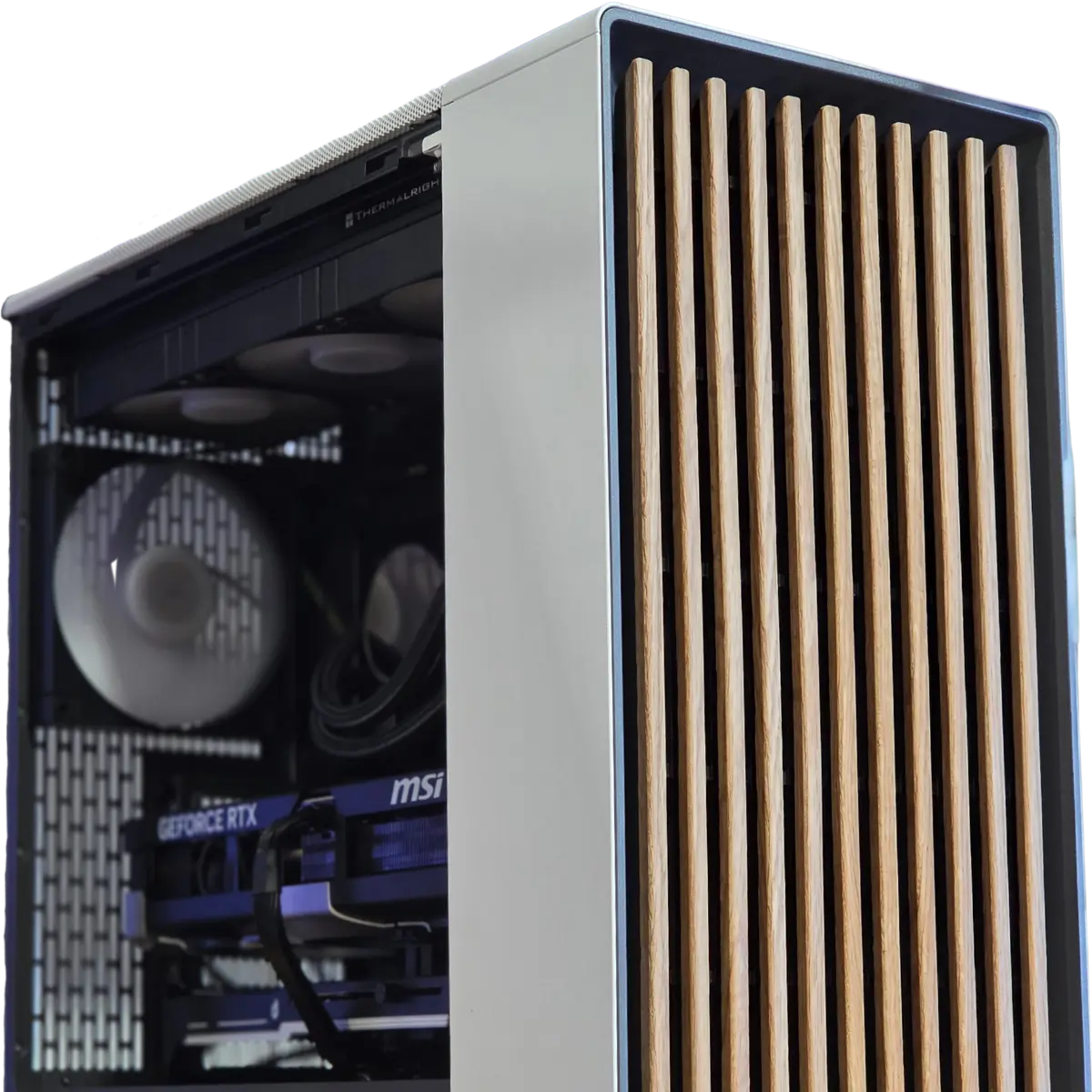 NOX Gaming no RGB Productivity Workstation Desktop PC Fractal North White clean professionnal Pc build